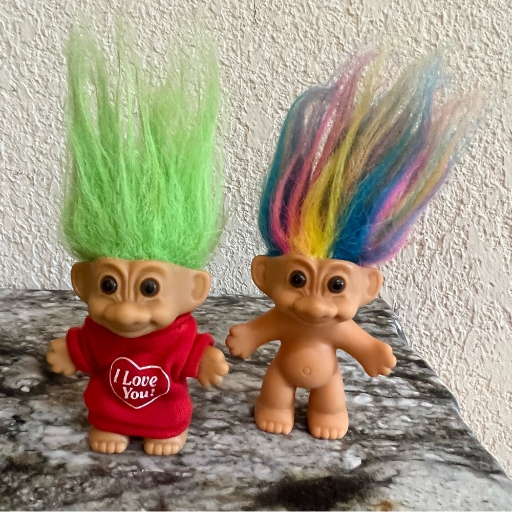 Treasure Trolls Vintage 1998 Toy Wishstone Toys Troll Figure Wishnik Doll